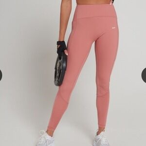 NEW‎ MP Womens High Waist Training Leggings Pink Sweat Wicking XS